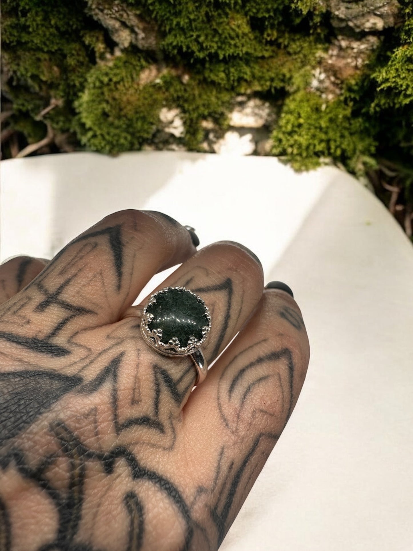Bague Jaspe verte